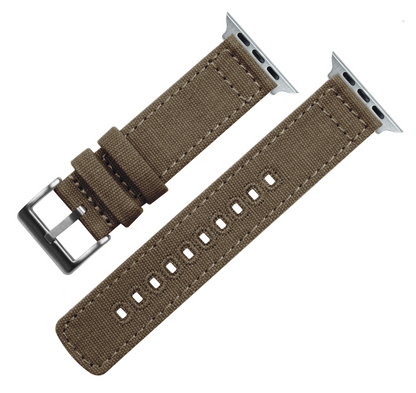 Apple Watch Canvas Taupe Watch Band