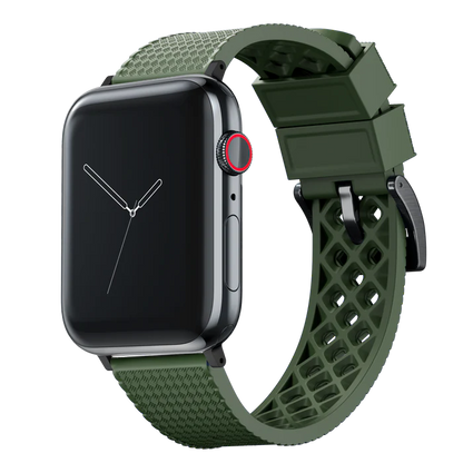 Elite Diver Army Green Apple Watch Strap Bundle | 3 Watch Bands