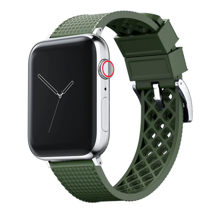 Elite Diver Army Green Apple Watch Strap Bundle | 2 Watch Bands