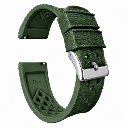 Army Green Tropical Style Watch Band