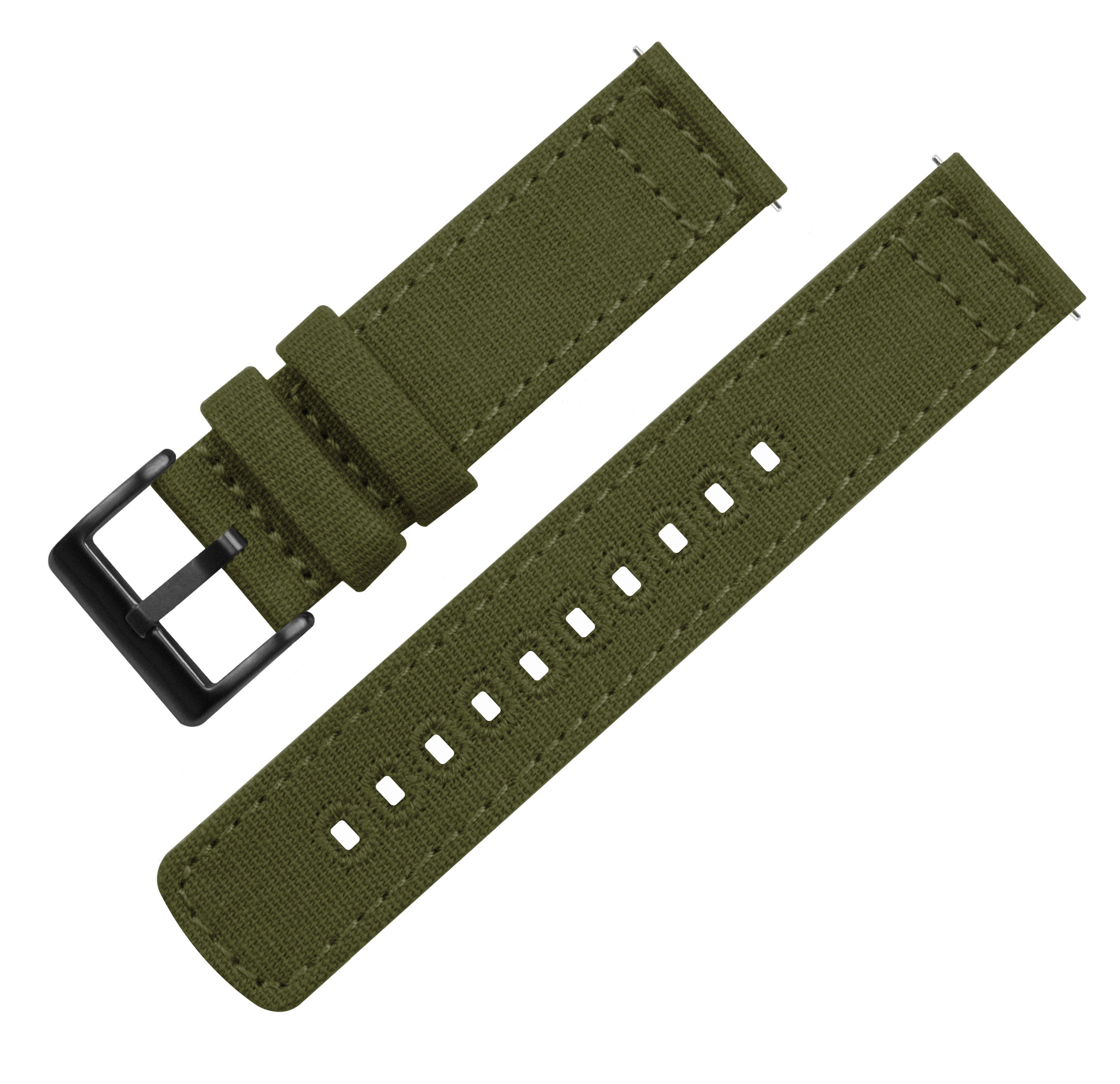 Garmin Forerunner® 265, 255, 570, 165, 55 - Canvas Army Green Watch Band