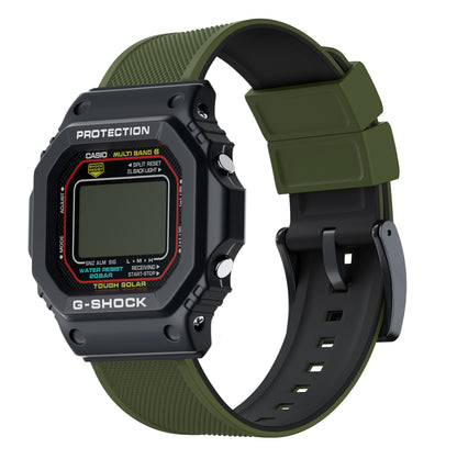 Army Green Elite Silicone Casio® G-Shock Watch Band