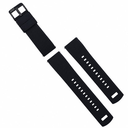 Black Elite Silicone Watch Band (Custom) (2)