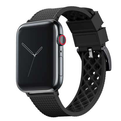 Elite Diver Black Apple Watch Strap Bundle | 2 Watch Bands