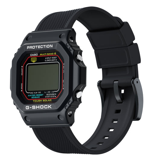Black Elite Silicone Casio® G-Shock Watch Band