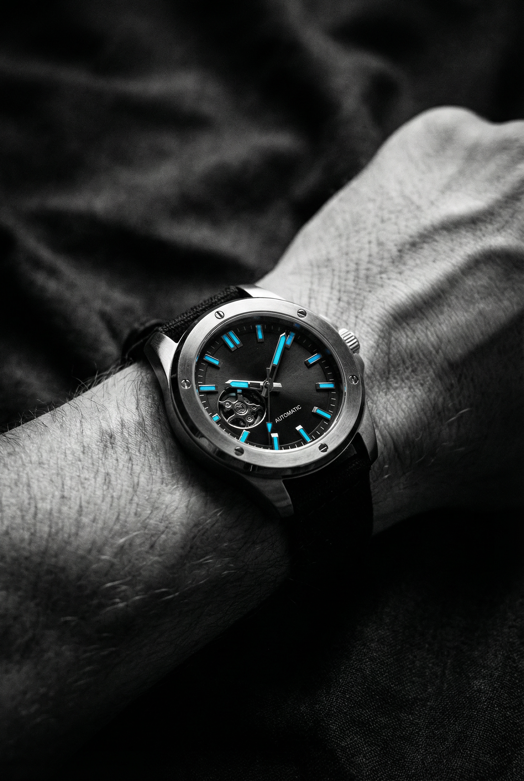 Black Premium Canvas Watch Band