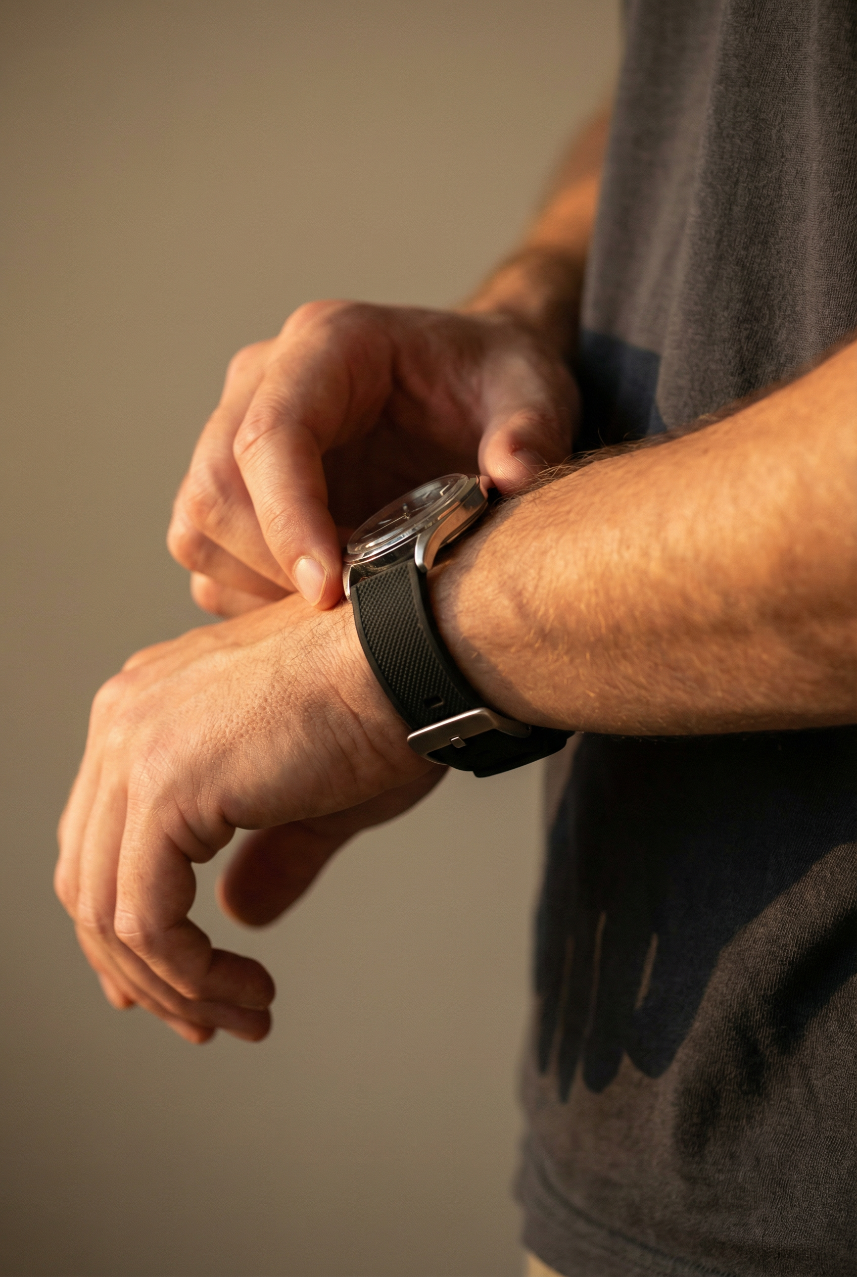 Black Elite Silicone Watch Band