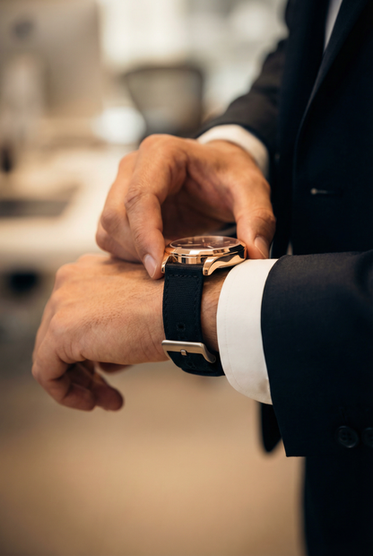 Black Premium Canvas Watch Band