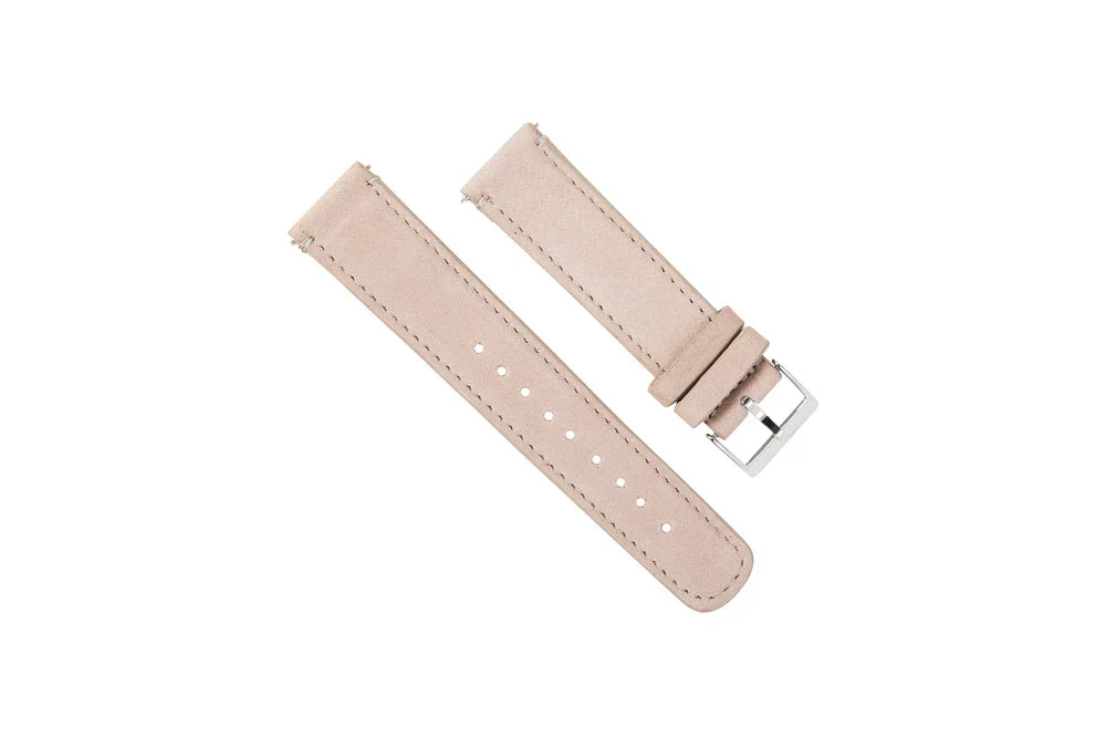Genuine Nubuck Beige Leather Watch Band, Crafted in the USA - Grand Seiko (20mm)