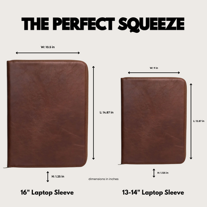 Leather MacBook Sleeve - Terra