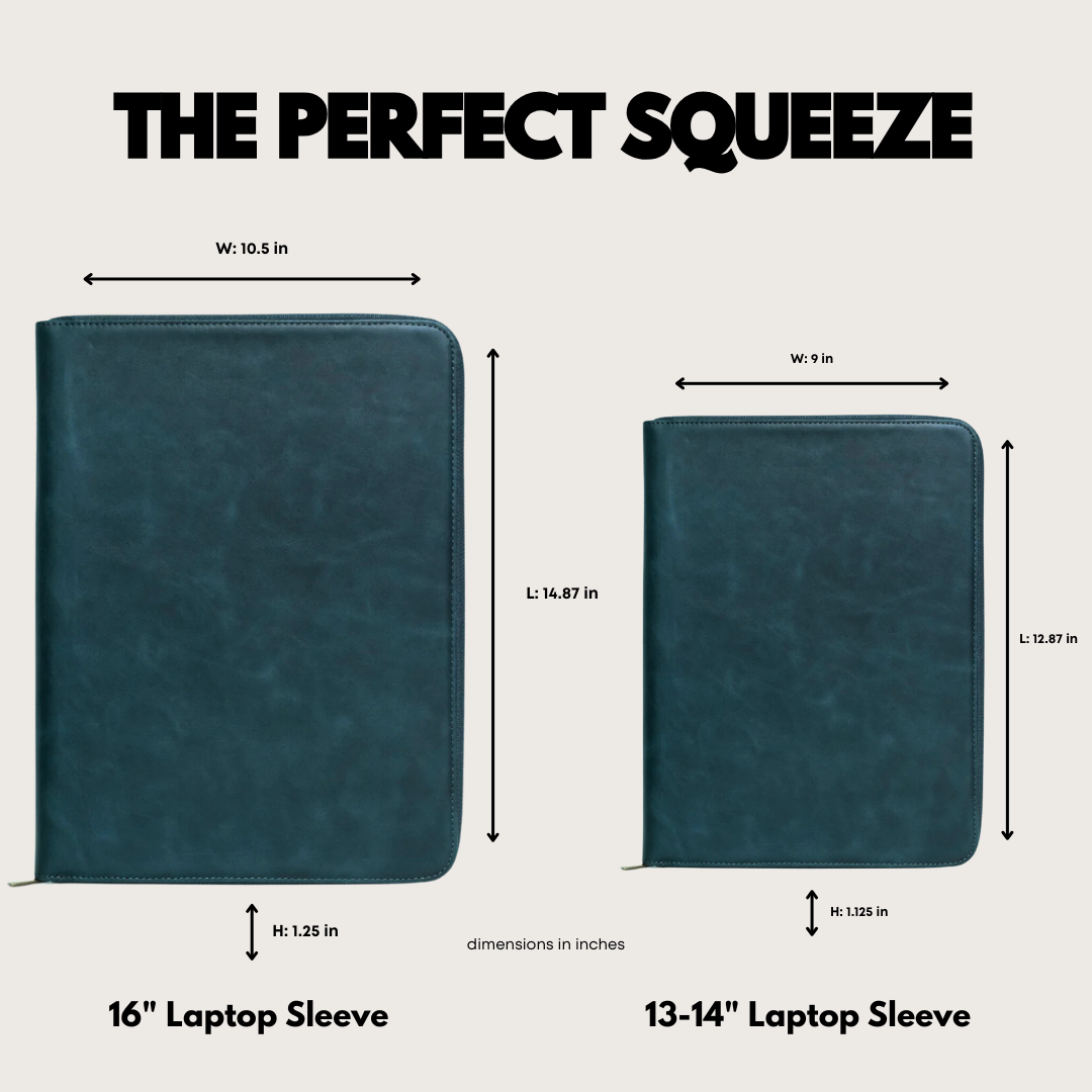 Leather MacBook Sleeve - Ocean