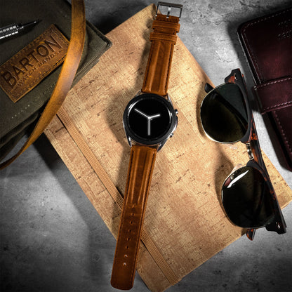 Suunto Vertical & Race | Classic Horween Leather | Caramel Brown - Barton Watch Bands
