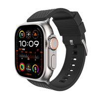 Ultra & Ultra 2 Elite Silicone Black Watch Band