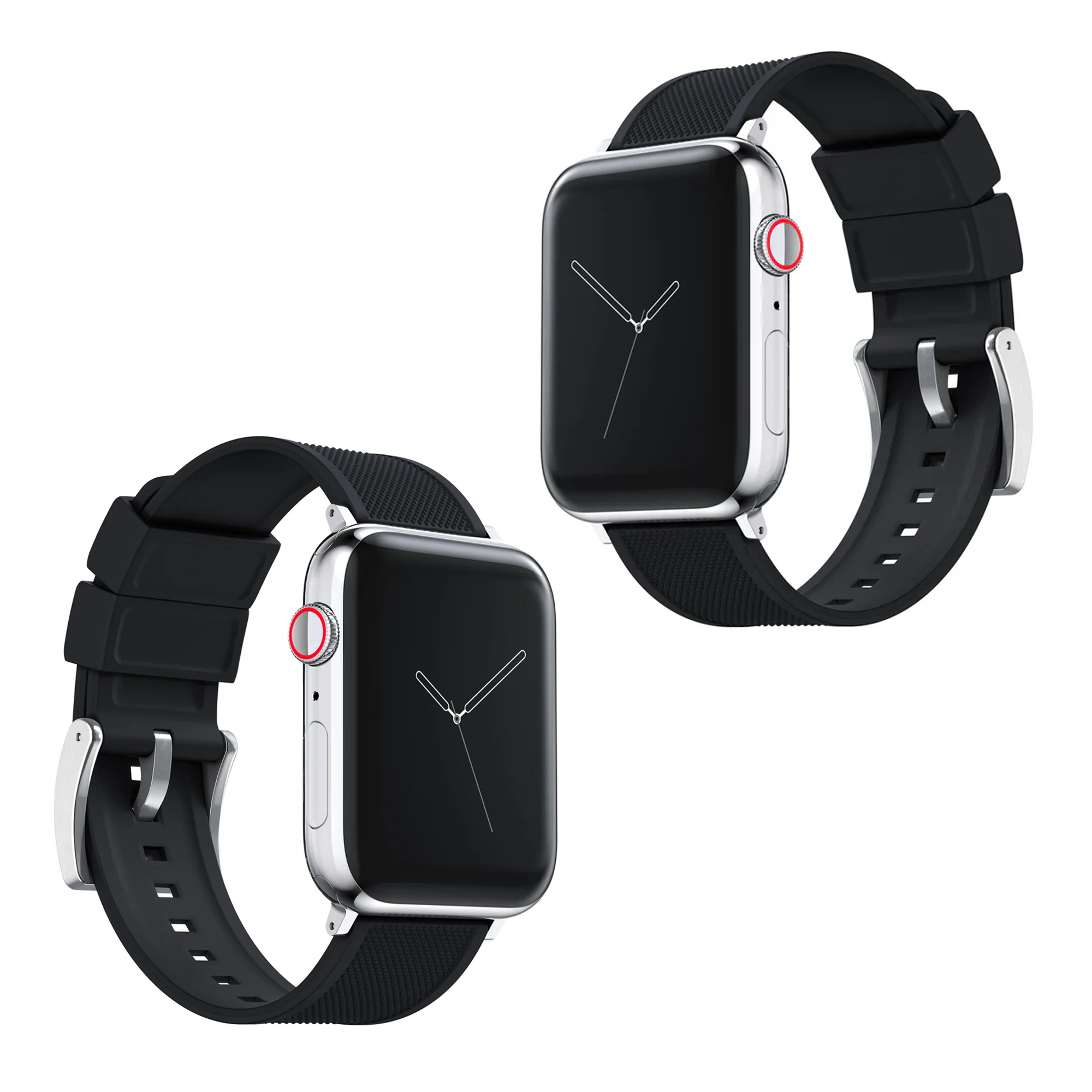 Elite Diver Black Apple Watch Strap Bundle | 2 Watch Bands