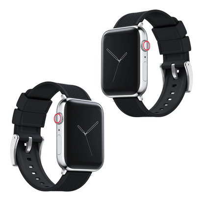 Elite Diver Black Apple Watch Strap Bundle | 2 Watch Bands