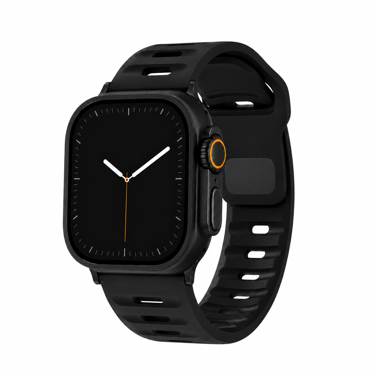 Apple Watch Active FKM Rubber Black Watch Band