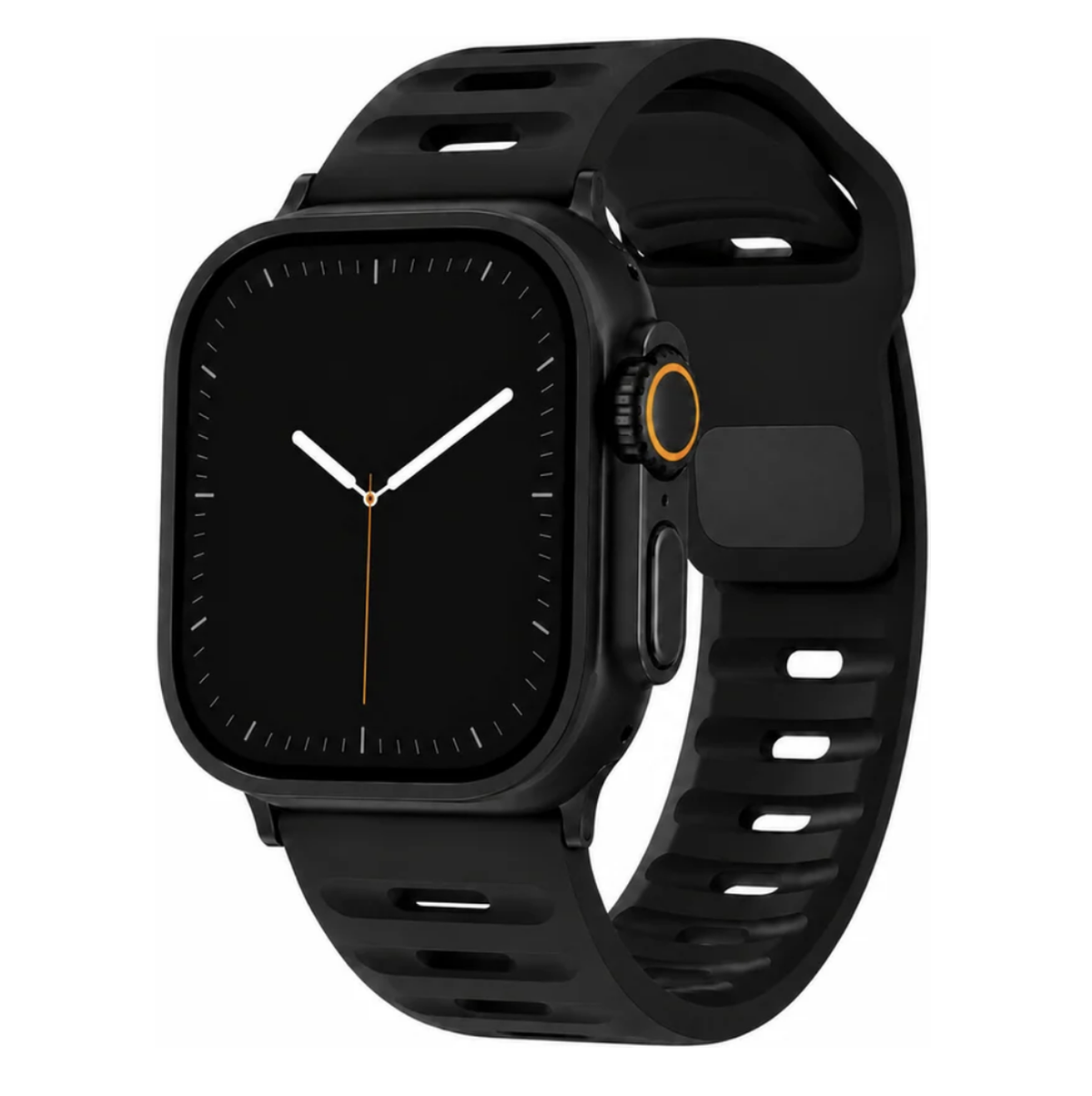 Apple Watch Active FKM Rubber Black Watch Band