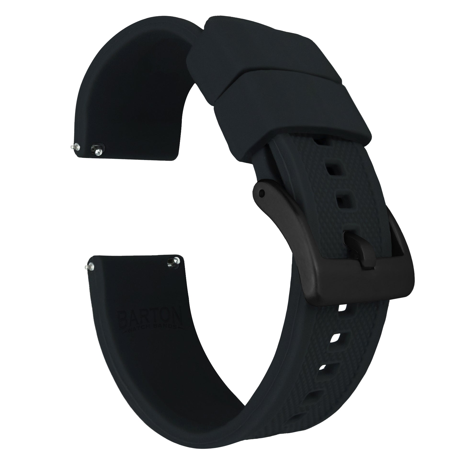 Solid Black Elastic Watch Band – Palmetto Bands