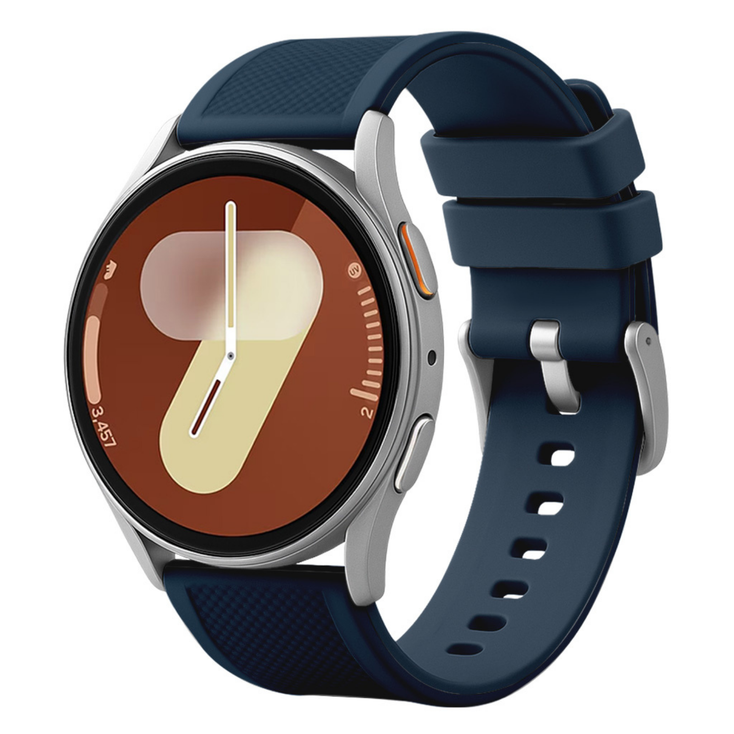 navy blue silicone galaxy watch 7 band