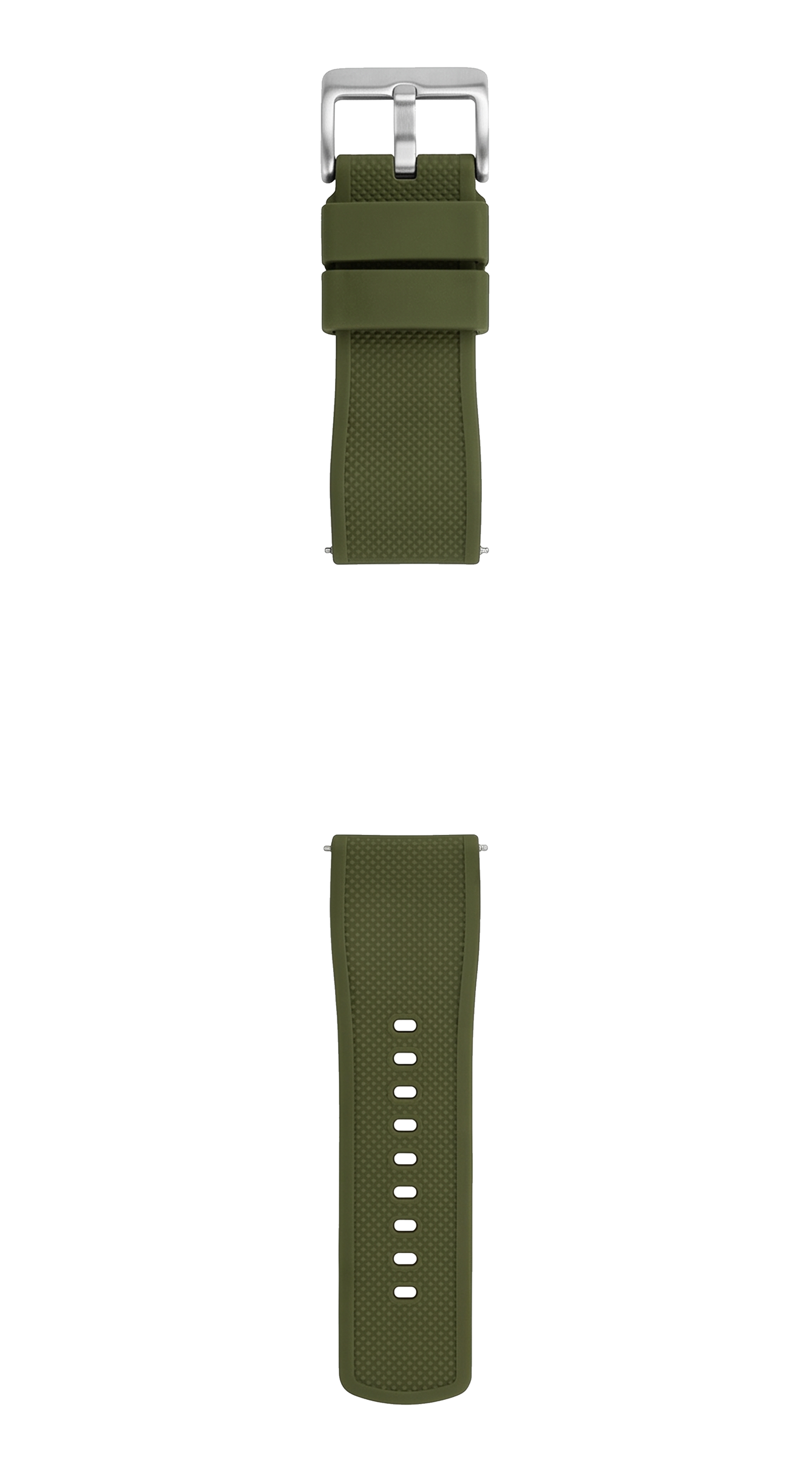 Army Green Elite FKM Rubber Watch Band