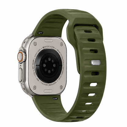 Apple Watch Active FKM Rubber Army Green Watch Band