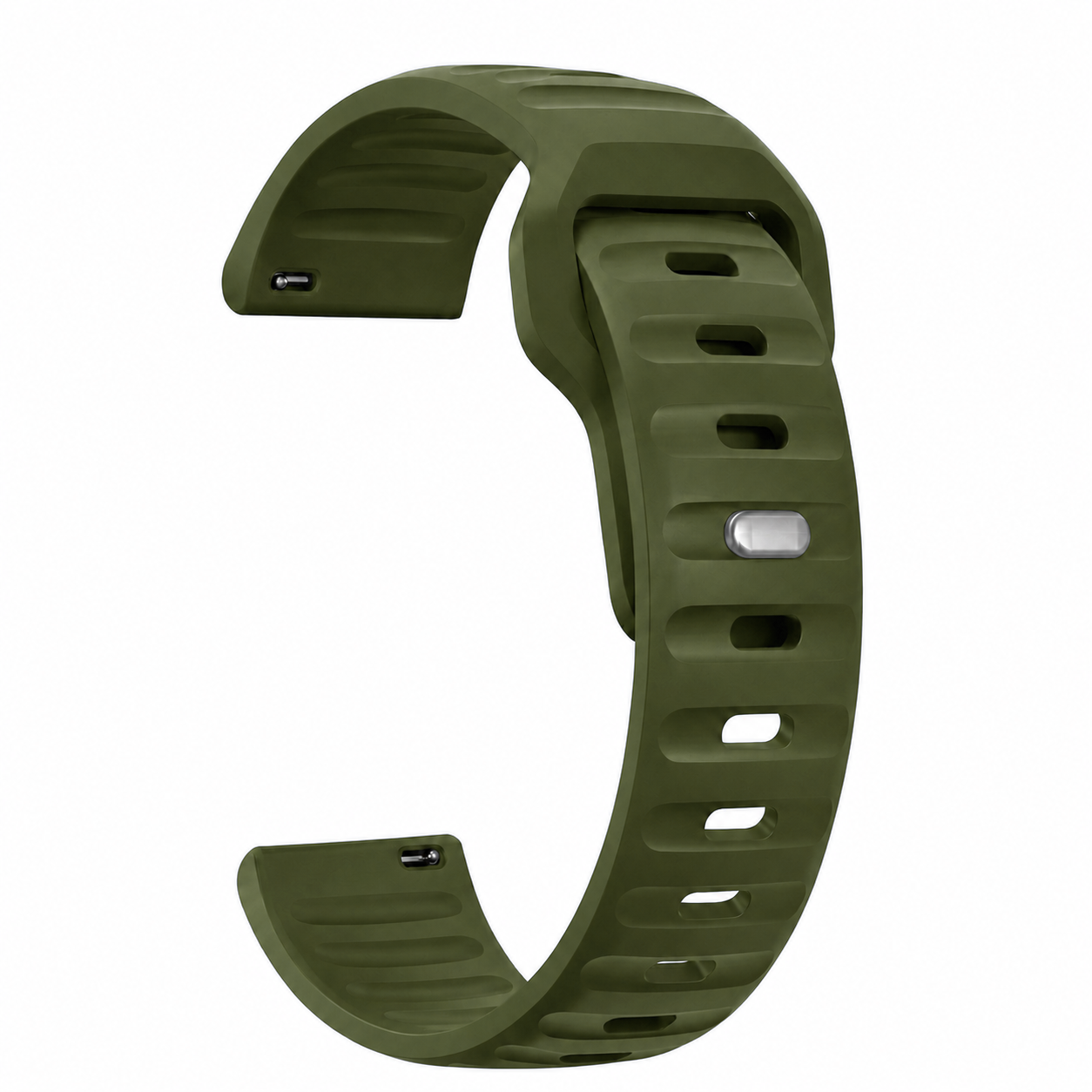 Army Green Active FKM Rubber Watch Band