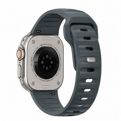Apple Watch Active FKM Rubber Smoke Grey Watch Band