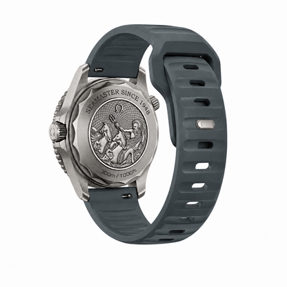 Smoke Grey Active FKM Rubber Watch Band