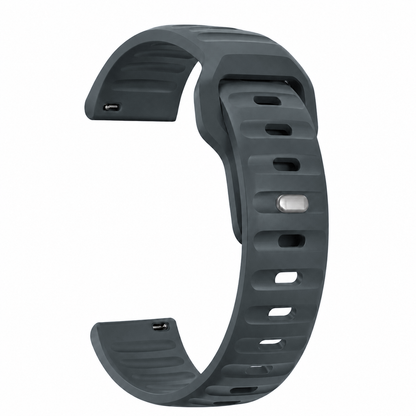 Smoke Grey Active FKM Rubber Watch Band