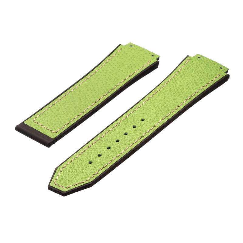 Green Hammered Italian Leather for Hublot Big Bang