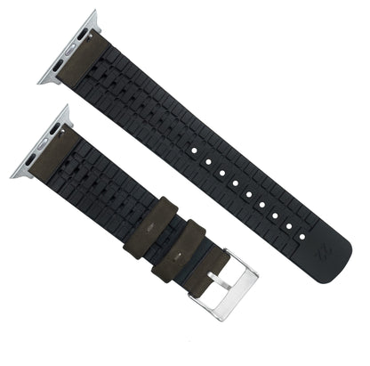 Apple Watch Smoke Leather Hybrid Watch Band