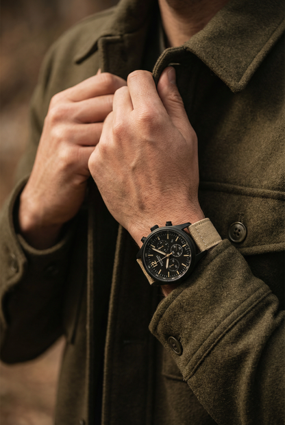 Khaki Crafted Canvas Watch Band