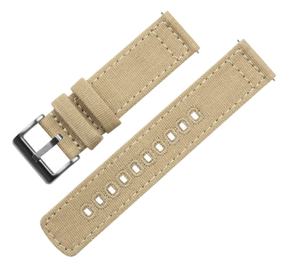 Khaki Crafted Canvas Watch Band