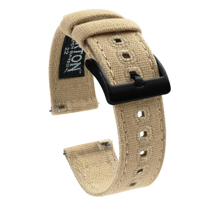 Khaki Crafted Canvas Watch Band