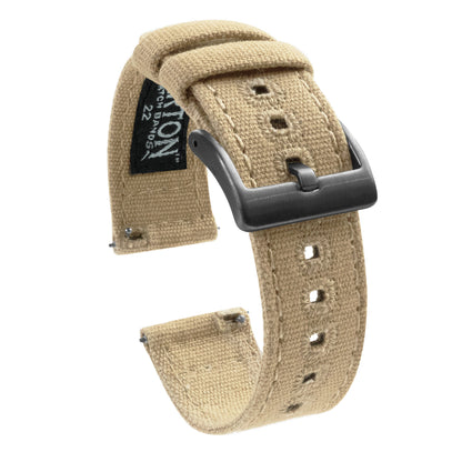 Khaki Crafted Canvas Watch Band (24mm SALE)