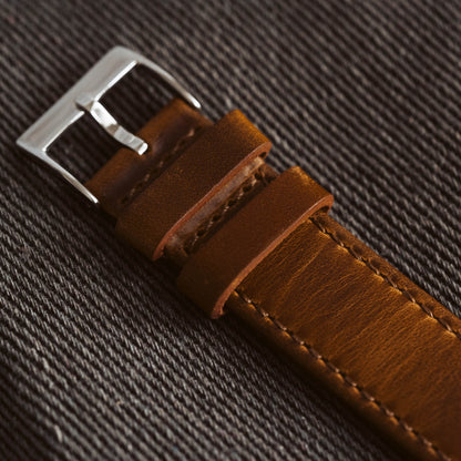 Ultra & Ultra 2 Weathered Brown Leather Watch Band