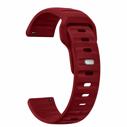 Burgundy Red Active FKM Rubber Watch Band