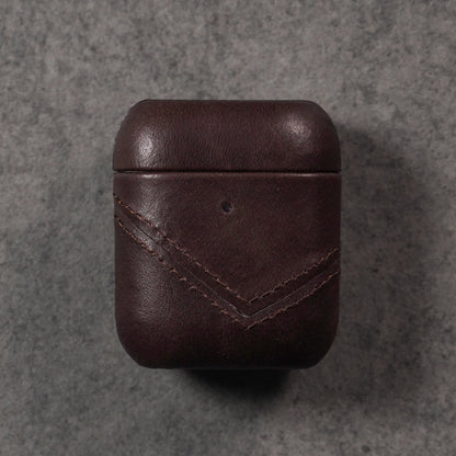 FINAL SALE Leather AirPods Cases - BOURBON
