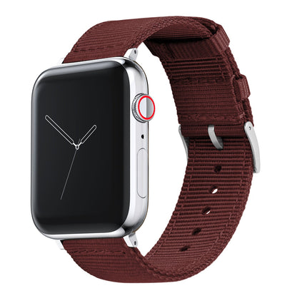 Apple Watch | Two-piece NATO® style | Merlot - Barton Watch Bands