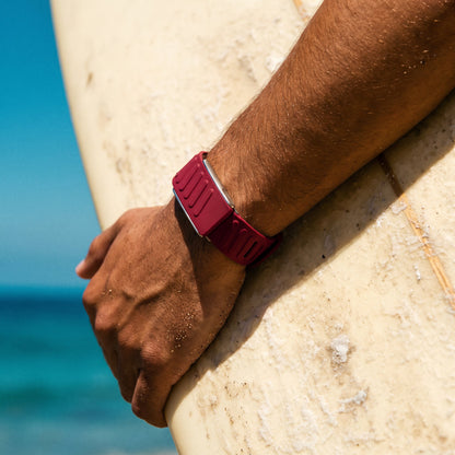 Crimson Red Silicone Band for WHOOP 5.0