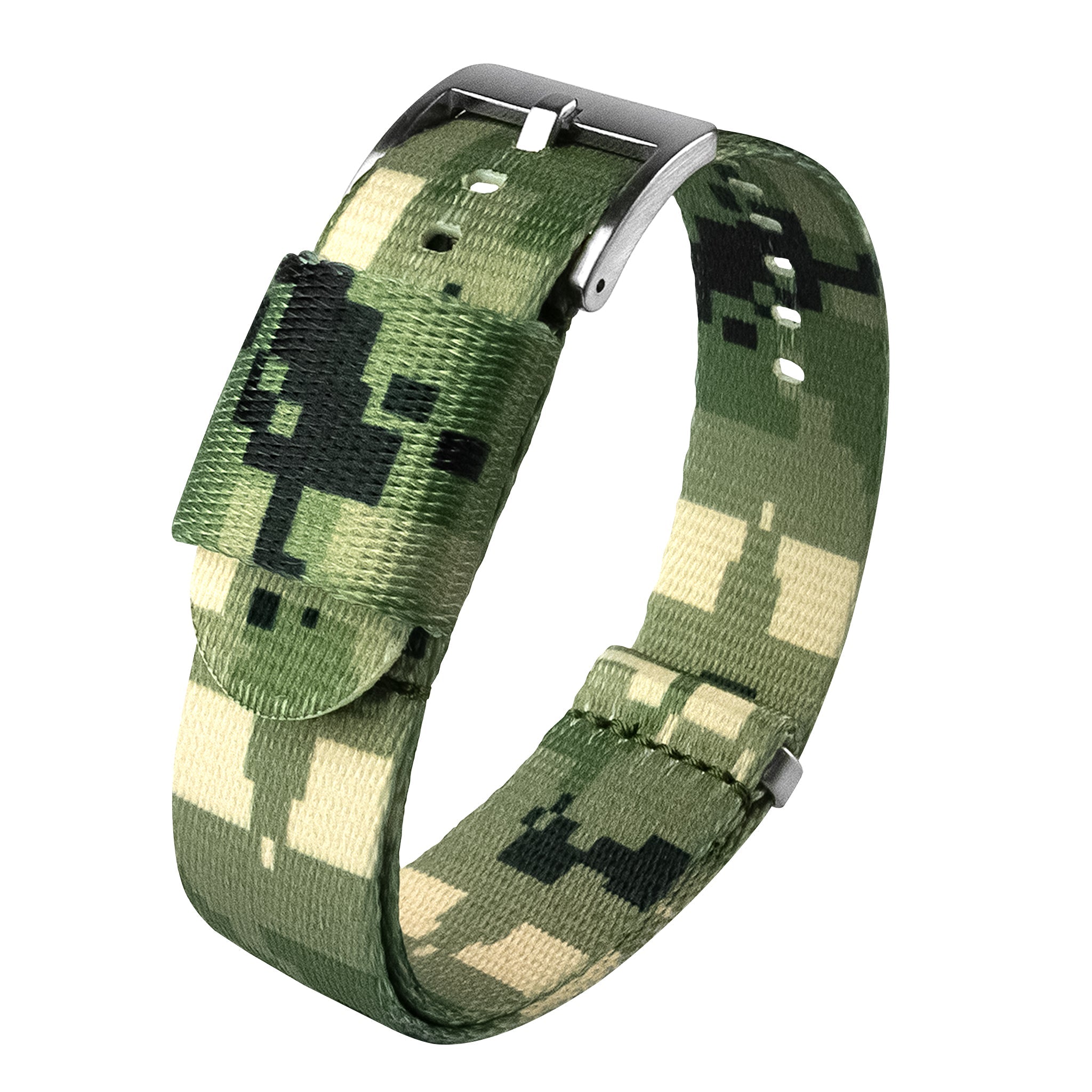 Digital Camouflage Elite Nylon NATO® style 18mm - 24mm Watch Band
