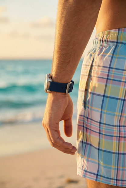 Navy Blue Elite Silicone Watch Band