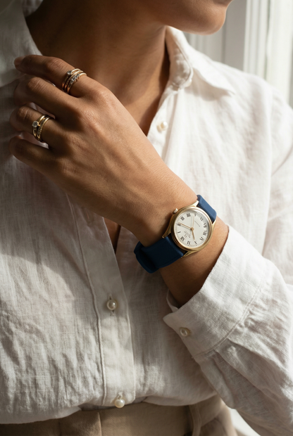 Navy Blue Silicone Watch Band