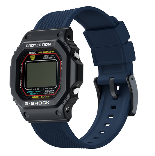 Navy Blue Elite Silicone Casio® G-Shock Watch Band