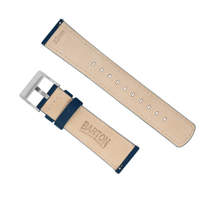 Samsung Galaxy Watch Active 2 | Sailcloth Quick Release | Navy Blue - Barton Watch Bands