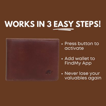 Leather Nav Bifold Wallet - TERRA