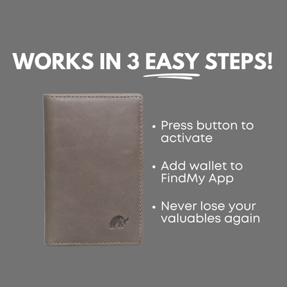 Leather Nav Messenger Wallet - SLATE