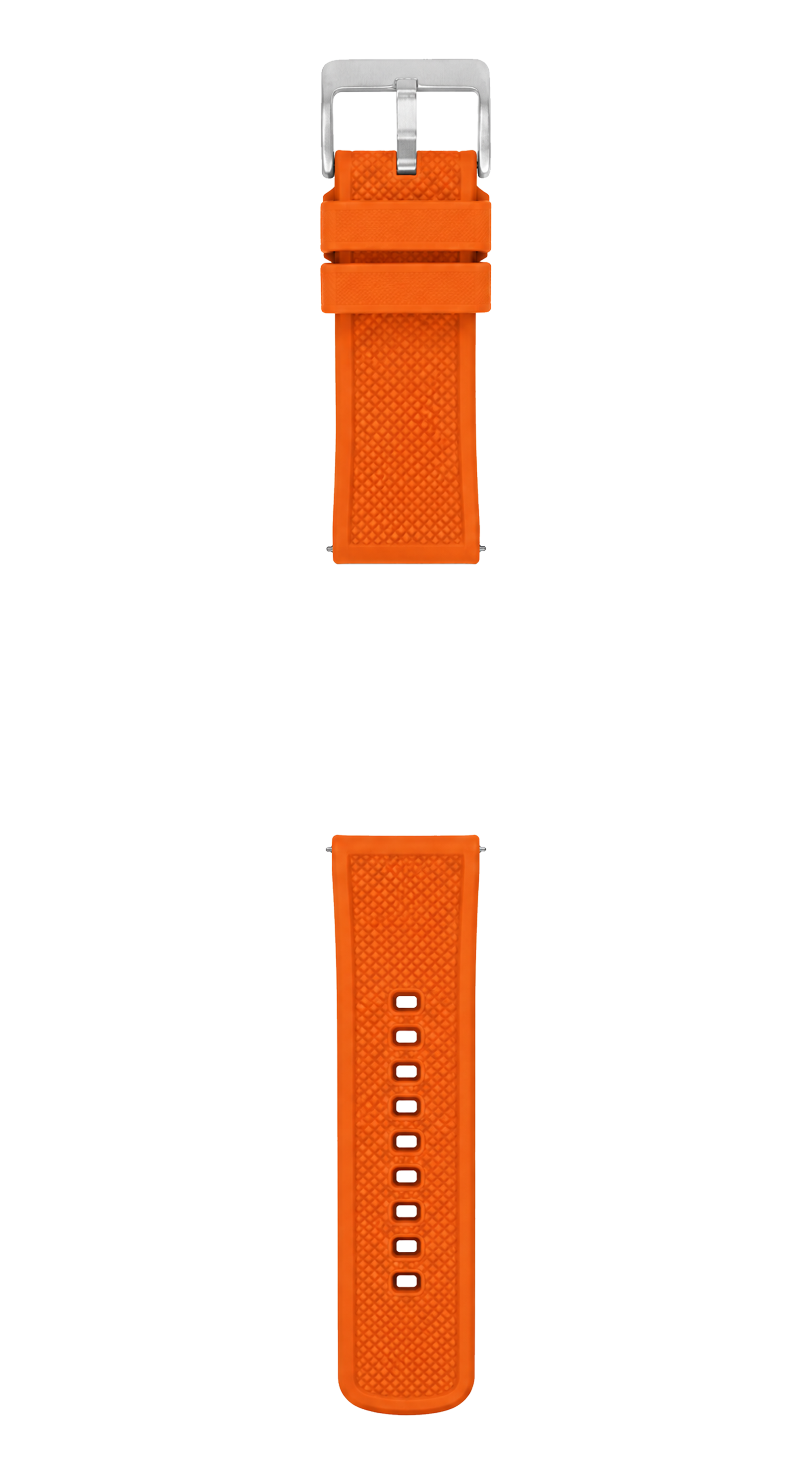 Pumpkin Orange Elite FKM Rubber Watch Band