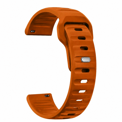 Burnt Orange Active FKM Rubber Watch Band