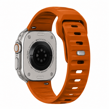 Apple Watch Active FKM Rubber Burnt Orange Watch Band